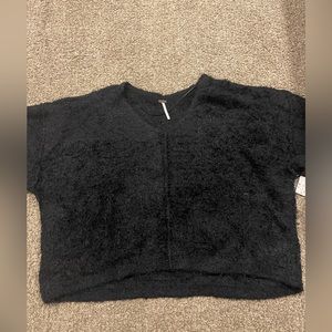 Free people fuzzy semi cropped sweater